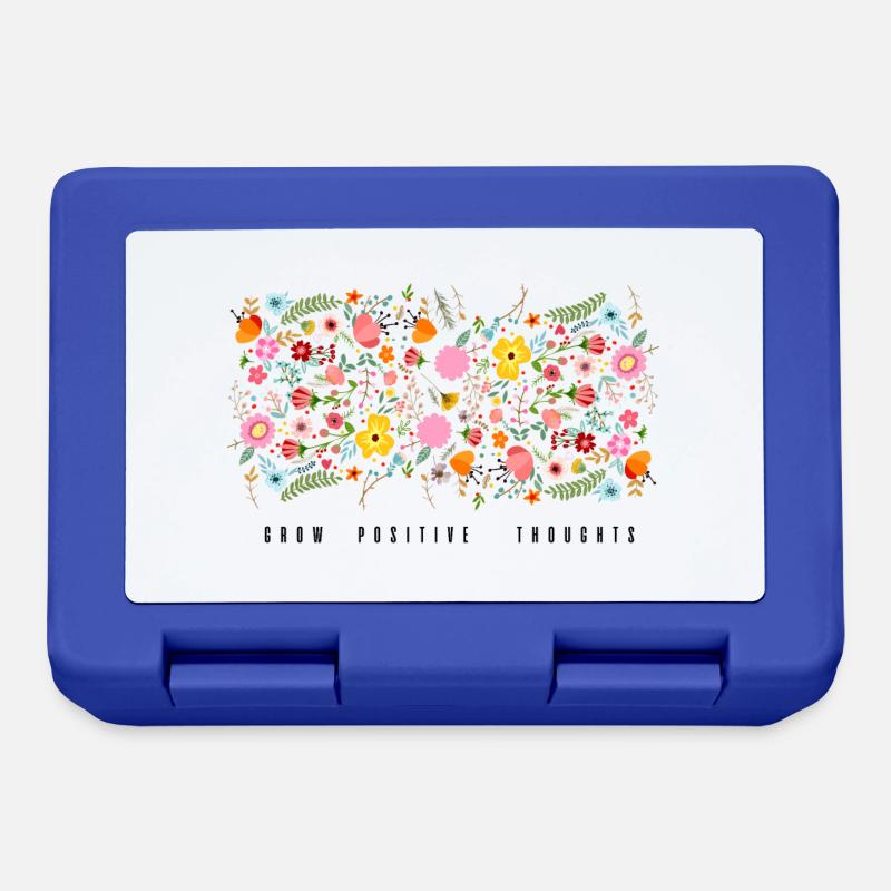 Grow positive thoughts - Boîte à goûter - bleu royal