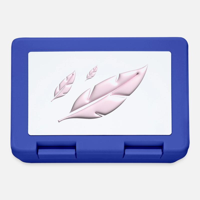 PINK FEATHERS FALLING - Brotdose - Royalblau
