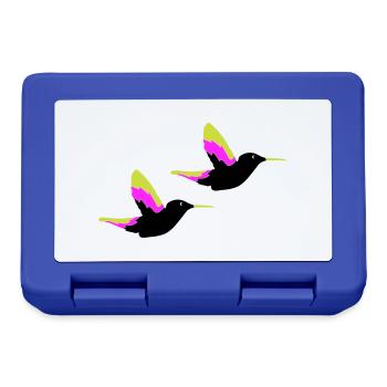 Colibris Oiseaux - Boîte à goûter - bleu royal - Devant