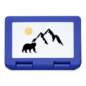 Mountain Bear - Lunchbox - royal blue - Front