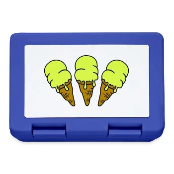 eis eiscreme 3 - Brotdose - Royalblau - Vorne