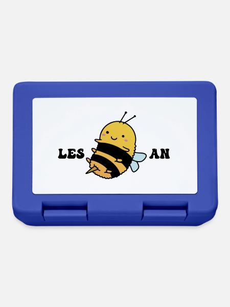 Les Bee An - Lesbische LGBT-Pride - aber zuerst, - Brotdose - Royalblau