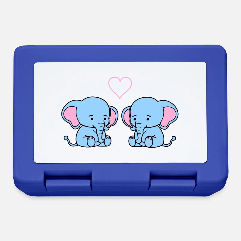 elephant love - Brotdose - Royalblau