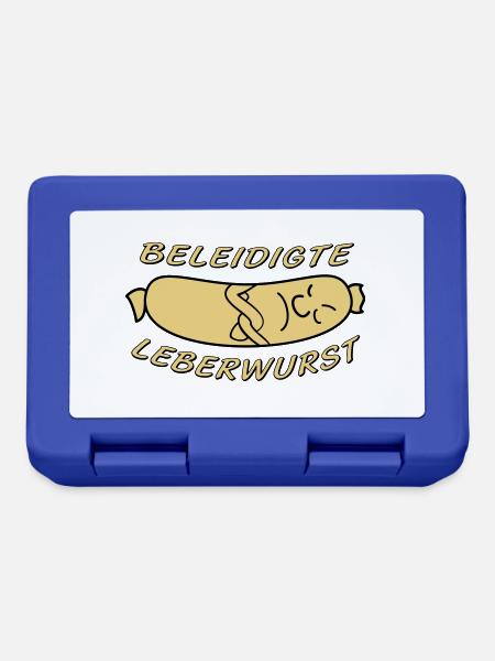 beleidigte Leberwurst - Brotdose - Royalblau