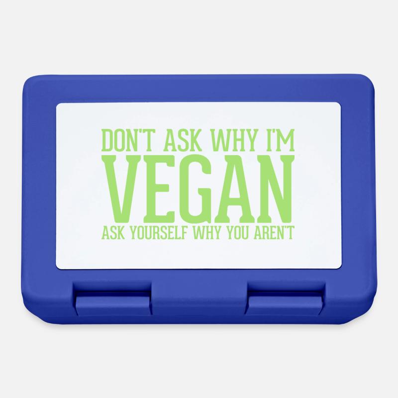 Don't ask Vegan - Lunchbox - royal blue