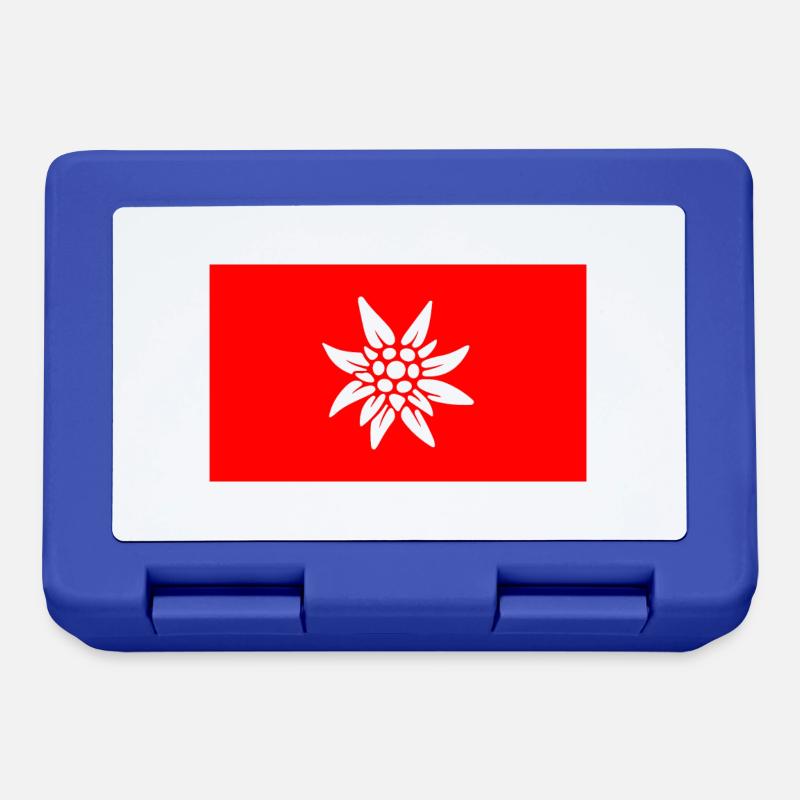 Drapeau suisse - Boîte à goûter - bleu royal