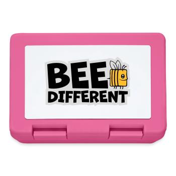 bee different saying quote - Lunchbox - pink - Front