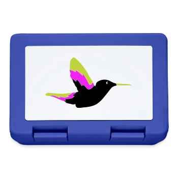Colibri Oiseau 1 - Boîte à goûter - bleu royal - Devant