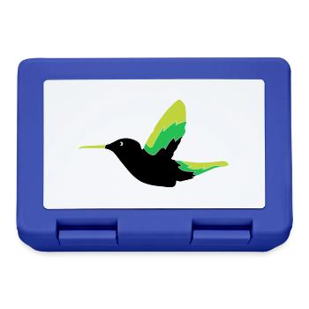 Colibri Oiseau - Boîte à goûter - bleu royal - Devant