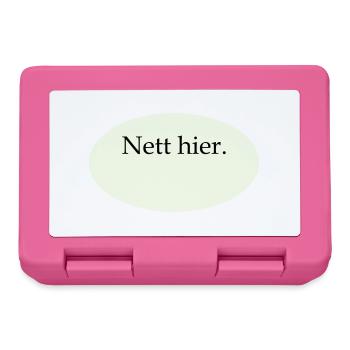 Nice Here Blank Template - Lunchbox - pink - Front