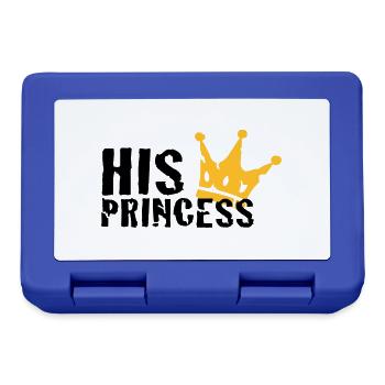 His Princess - Brotdose - Royalblau - Vorne