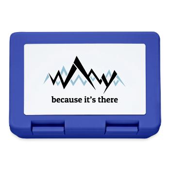 Because it's there - George Mallory on Everest - Lunchbox - royal blue - Front