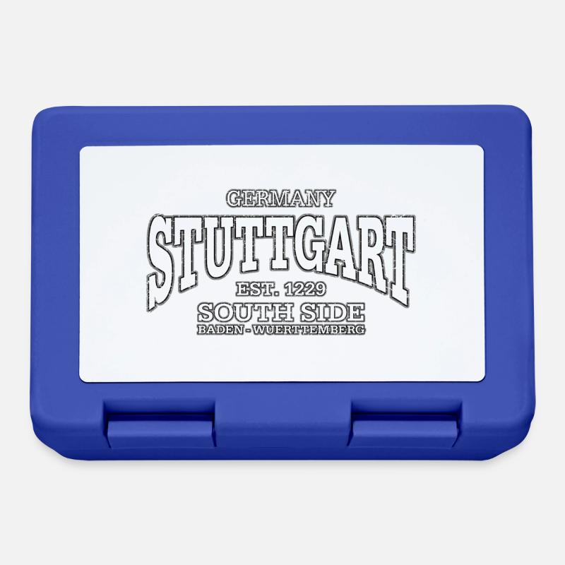 Stuttgart (white oldstyle) - Lunchbox - royal blue