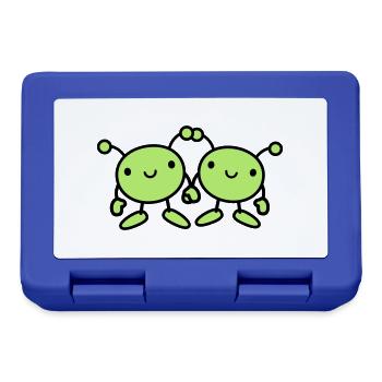 in love alien couple 2 - Lunchbox - royal blue - Front