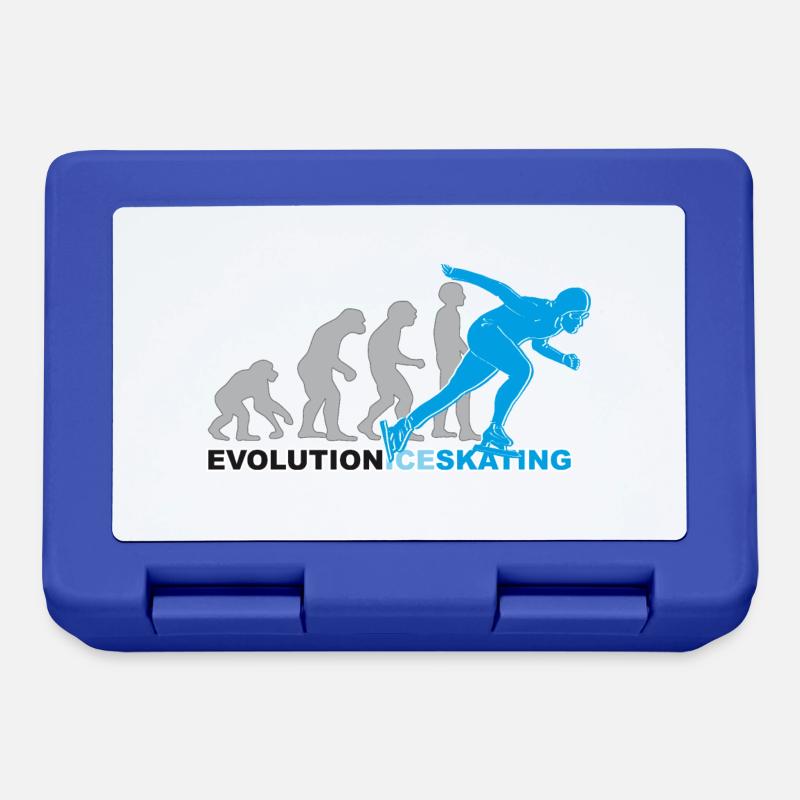 Evolution ice skating, ice skating, ice skating - Lunchbox - royal blue