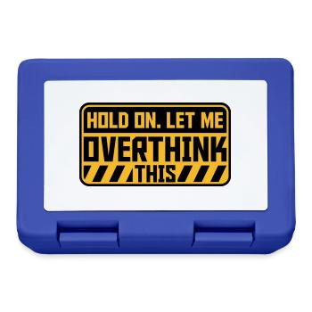 Let me overthink this - Brotdose - Royalblau - Vorne