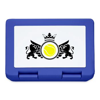 Emblème de tennis - Boîte à goûter - bleu royal - Devant