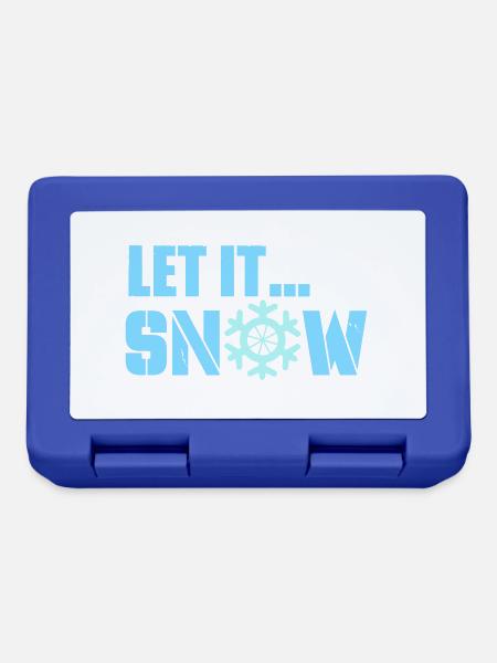 let it snow - Brotdose - Royalblau