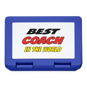 Best COACH in the world - Boîte à goûter - bleu royal - Devant