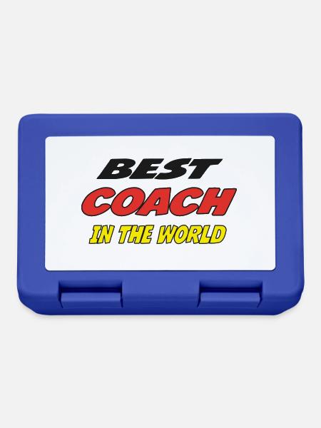 Best COACH in the world - Lunchbox - royal blue