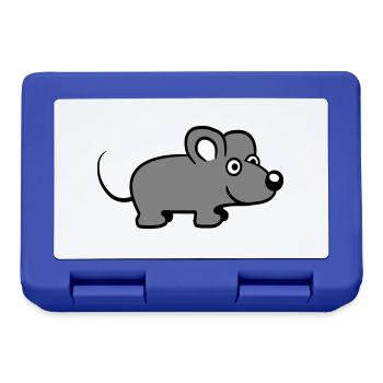 Mouse Mouse Cute Little Rat Rodent Friendly - Lunchbox - royal blue - Front