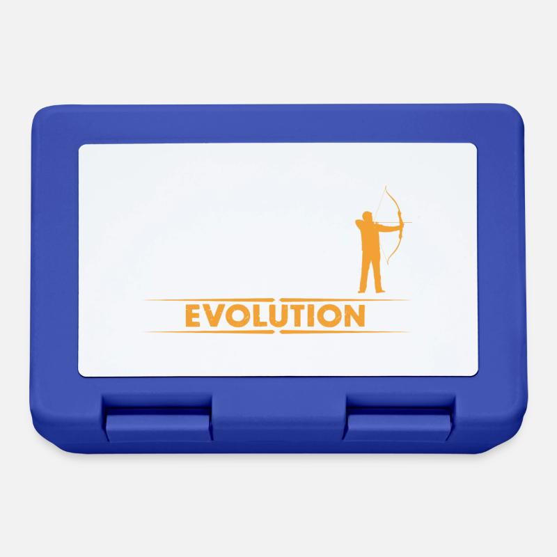 Bogenschiessen Evolution - orange/weiss - Brotdose - Royalblau