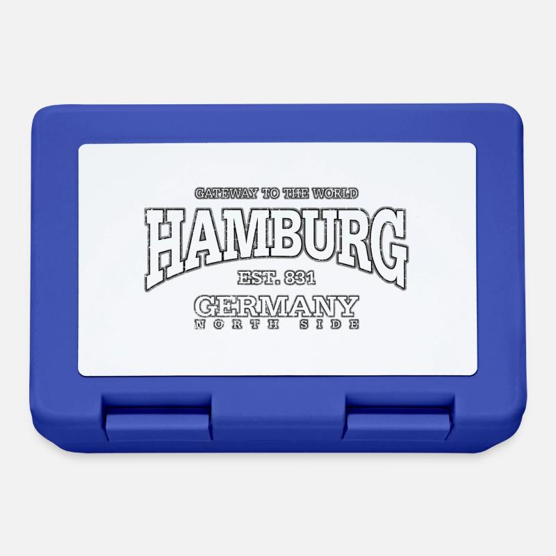 Hambourg (à l'ancienne blanc) - Boîte à goûter - bleu royal