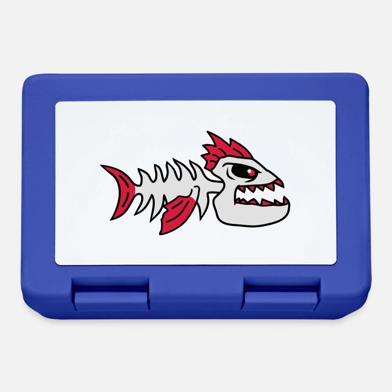 Fish Bone Punk Monster - Brotdose - Royalblau