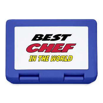 Best chef in the world - Boîte à goûter - bleu royal - Devant