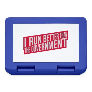 run better than government - Lunchbox - royal blue - Front