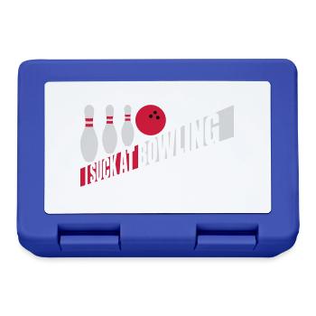 I suck at bowling - Lunchbox - royal blue - Front