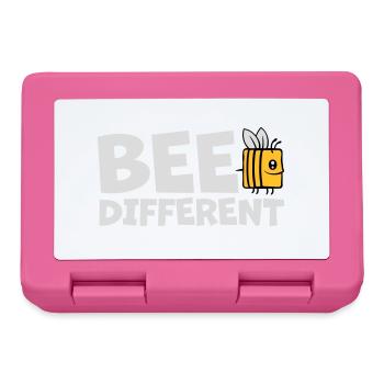bee different saying quote - Lunchbox - pink - Front