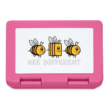bee different bees quote - Lunchbox - pink - Front
