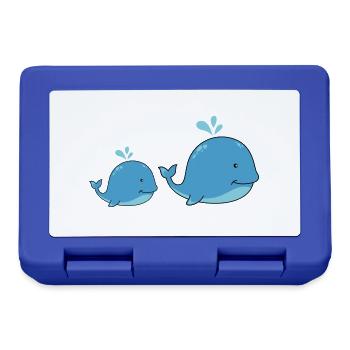 Sweet whales - Lunchbox - royal blue - Front