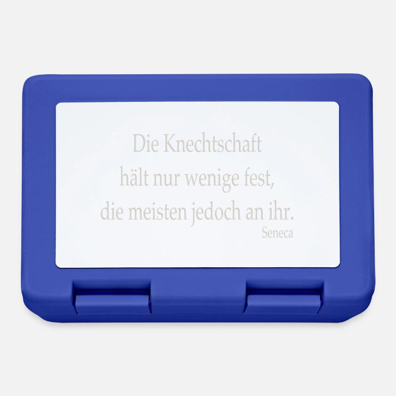 Knechtschaft - Brotdose - Royalblau