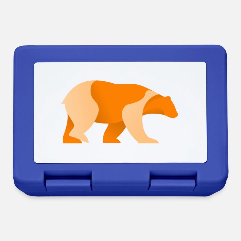 Bear Logo - Lunchbox - royal blue