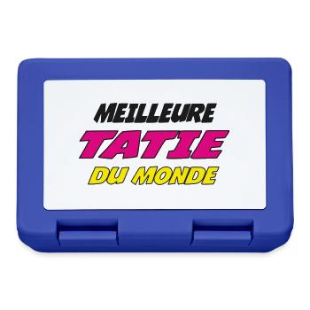 MEILLEURE TATIE DU MONDE 44376 - Boîte à goûter - bleu royal - Devant