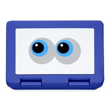 Augen zu - Brotdose - Royalblau - Vorne