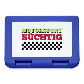 Motorsport Süchtig - Brotdose - Royalblau - Vorne