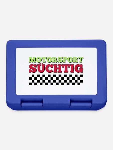 Motorsport Süchtig - Brotdose - Royalblau