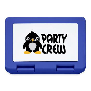 Party Crew Penguin - Boîte à goûter - bleu royal - Devant