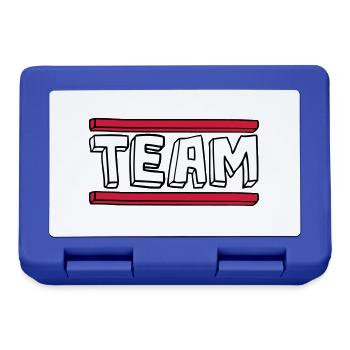 cartoon comic bar logo party group brushstric - Lunchbox - royal blue - Front