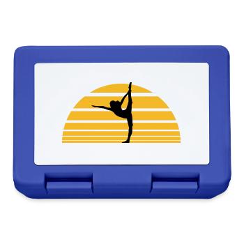 Coucher de soleil yoga Soleil - Boîte à goûter - bleu royal - Devant
