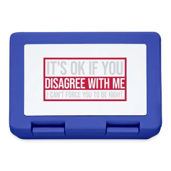 you disagree with me - Lunchbox - royal blue - Front