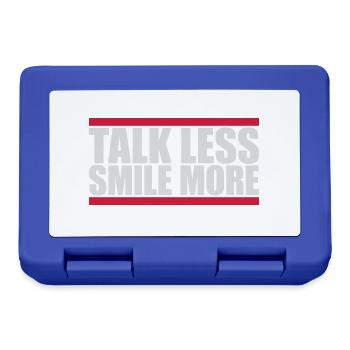 talk less smile more - Lunchbox - royal blue - Front
