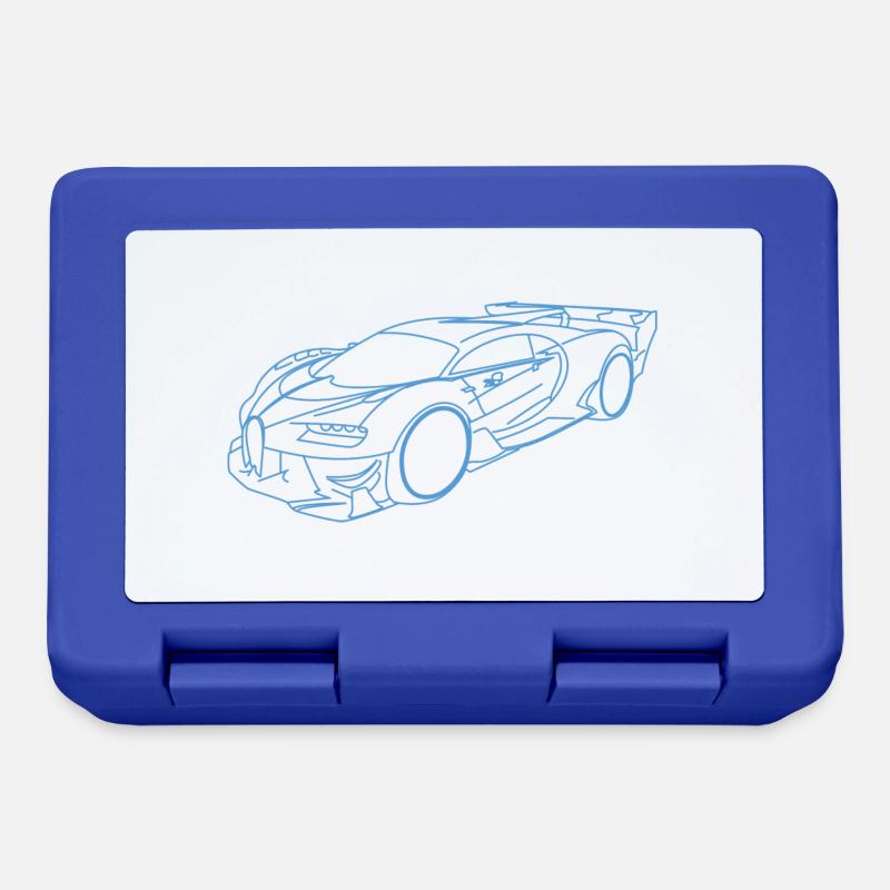 Buga Sportwagen - Brotdose - Royalblau
