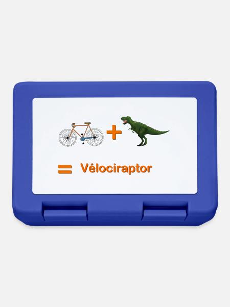 Velociraptor - Brotdose - Royalblau