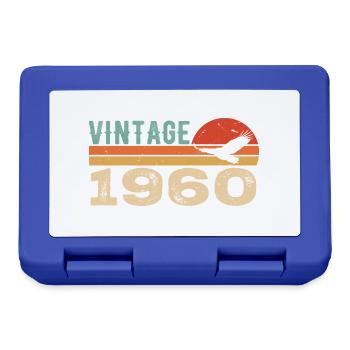 Vintage, 1960er Jahre, Retro, 1960er Jahre, Geburtstagsgeschenk - Brotdose - Royalblau - Vorne