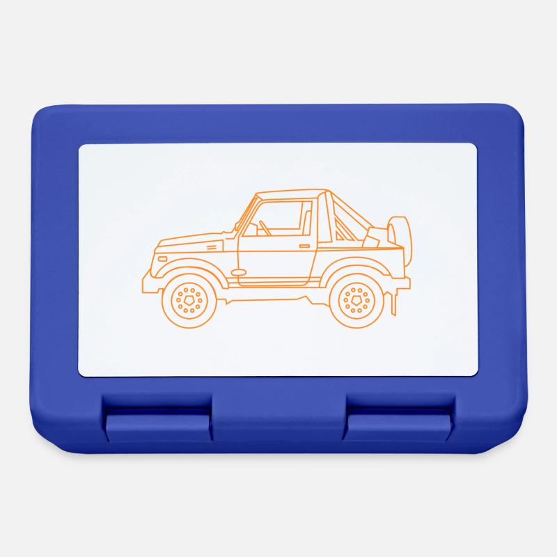 Orange 4X4 - Lunchbox - royal blue