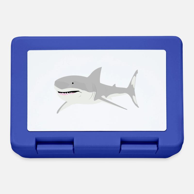 requin - Boîte à goûter - bleu royal
